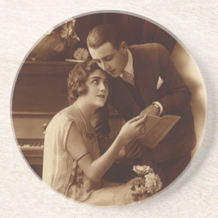 Dessous De Verre En Grès Musique romantique vintage, Amour et Romance
