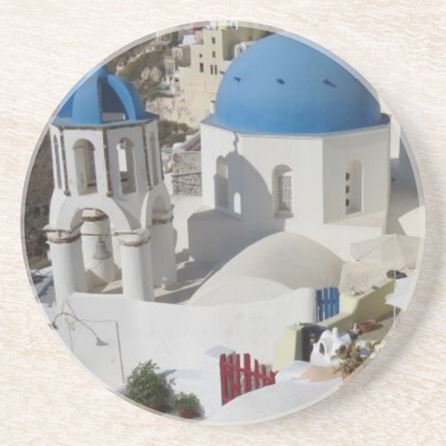 Dessous De Verre En Grès Mykonos Grèce Travel (Devant)