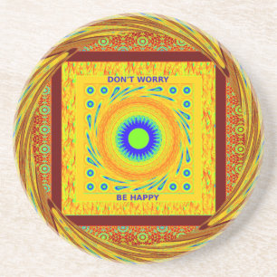 Dessous De Verre En Grès Mystic African Eye Wall Art : A Cyan Regard