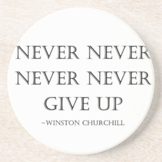 Dessous De Verre En Grès N'abandonnez jamais