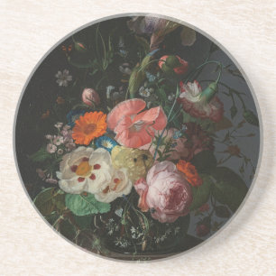 Dessous De Verre En Grès Nature morte de maître hollandais vintage Rachel R