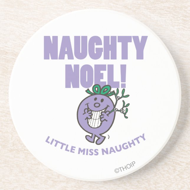 Dessous De Verre En Grès Naughty Noel ! (Devant)