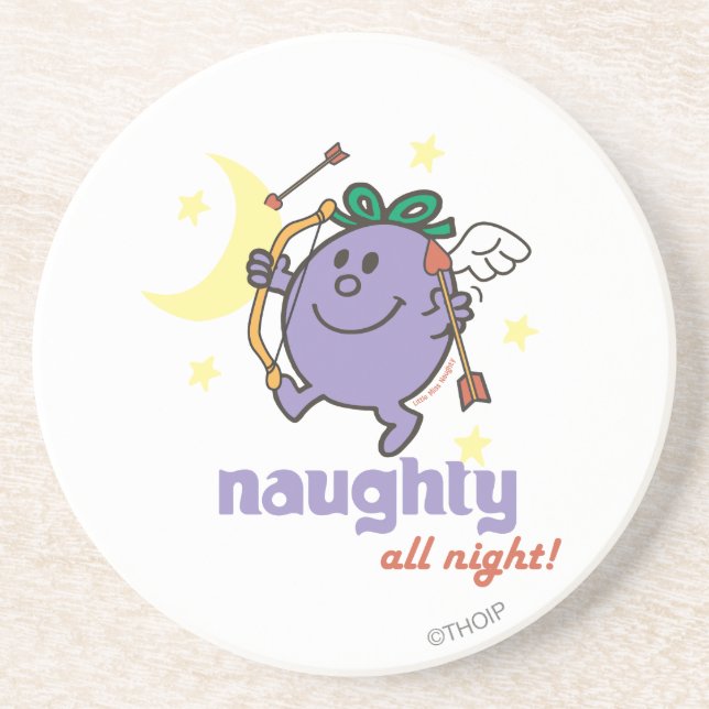 Dessous De Verre En Grès Naughty Toute La Nuit ! (Devant)