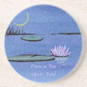 Dessous De Verre En Grès Nénuphar