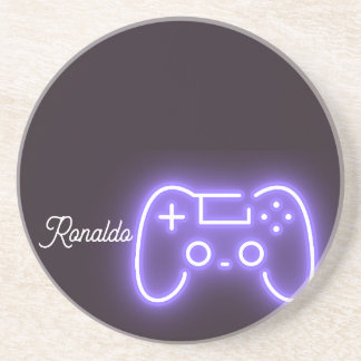 Dessous De Verre En Grès NEON PS4 handle nom personnalisé
