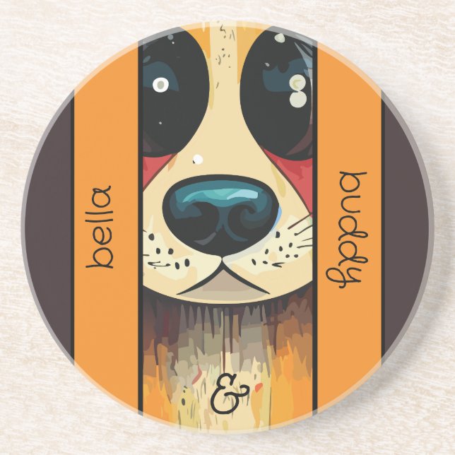 Dessous De Verre En Grès Nez de chien (Devant)