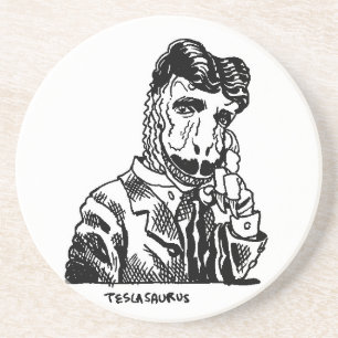 Dessous De Verre En Grès Nikola Teslasaurus