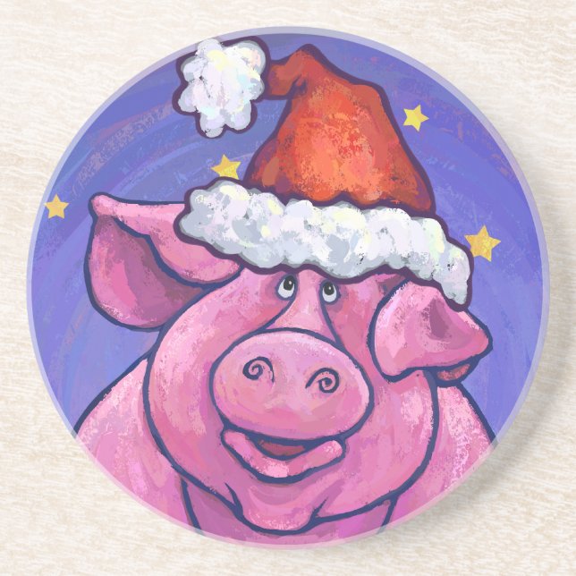 Dessous De Verre En Grès Noël au porc (Devant)