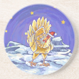 Dessous De Verre En Grès Noël au poulet