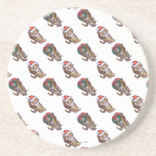 Dessous De Verre En Grès Noël du tigre