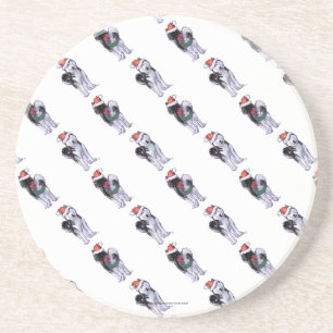 Dessous De Verre En Grès Noël Husky