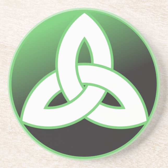 Dessous De Verre En Grès Noeud celtique de trinité (Devant)