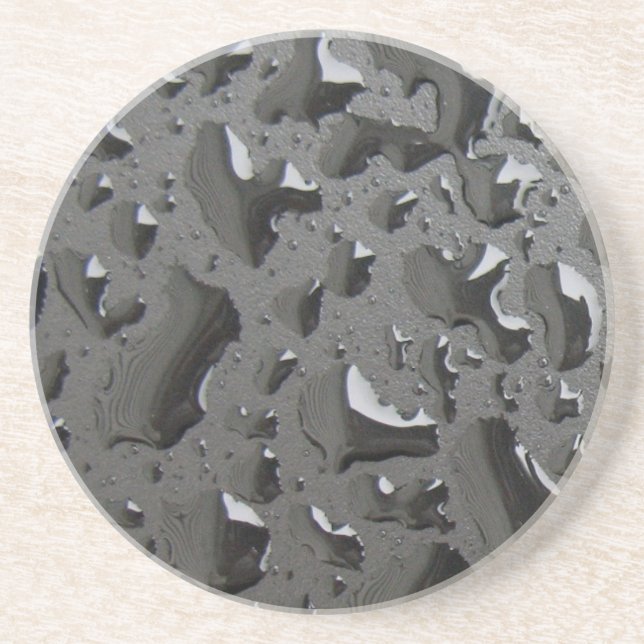 Dessous De Verre En Grès Noir humide (Devant)