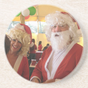 Dessous De Verre En Grès NOUS AVONS TOUS BESOIN D'AMOUR PÈRE NOËL Hohoho!.j