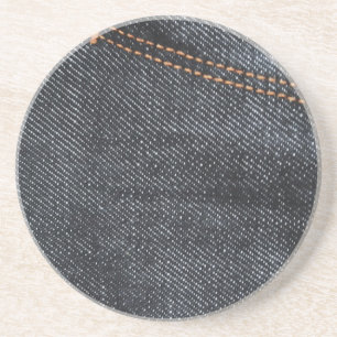 Dessous De Verre En Grès Nouveau Jeans bleus