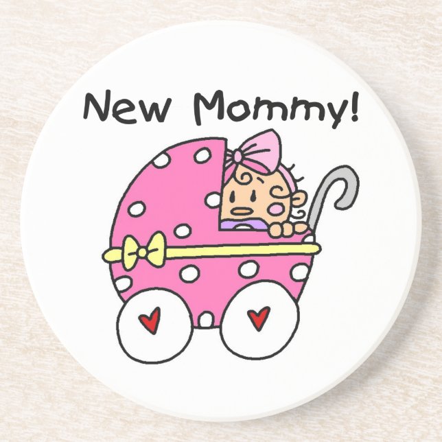 Dessous De Verre En Grès Nouveaux cadeaux de fille maman bébé (Devant)