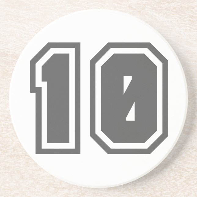 Dessous De Verre En Grès Numéro 10 (Devant)
