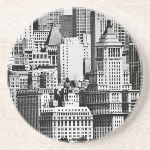 Dessous De Verre En Grès NYC Skyline IX
