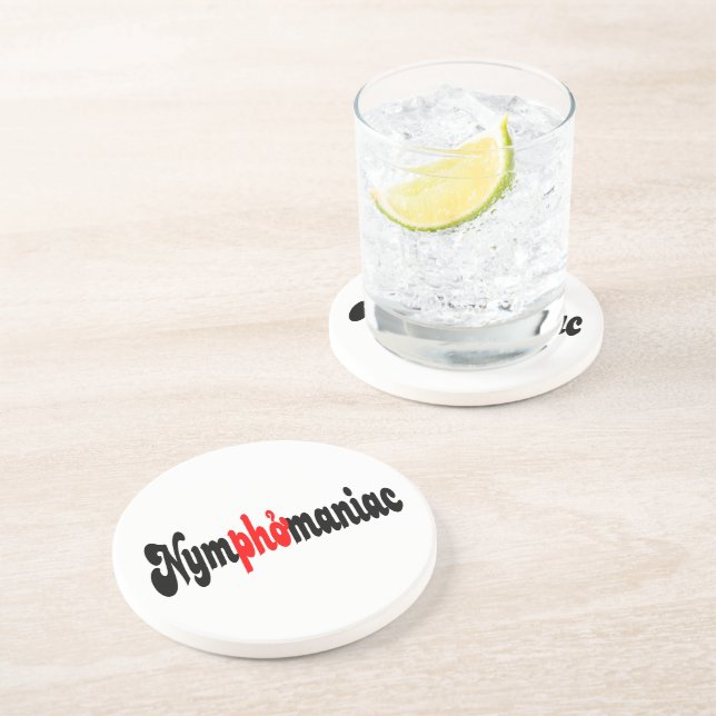 Dessous De Verre En Grès Nymphomane (Côté)