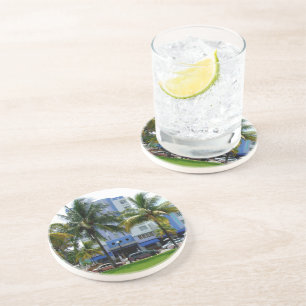 Dessous De Verre En Grès Ocean Drive