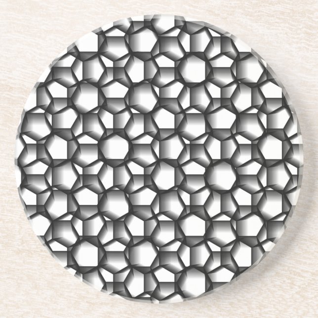 Dessous De Verre En Grès Octagon Lace (Devant)