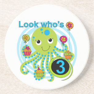 Dessous De Verre En Grès Octopus 3e anniversaire T-shirts et cadeaux