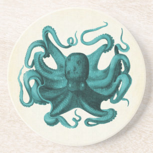 Dessous De Verre En Grès Octopus vintage