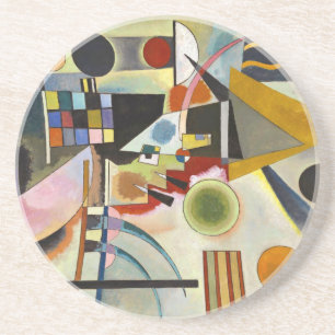 Dessous De Verre En Grès Oeuvre Abstraite expressionniste de Kandinsky