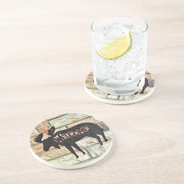 Dessous De Verre En Grès Oie mystique (Côté)