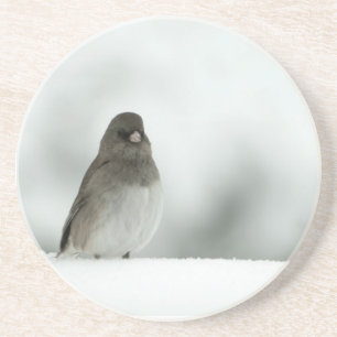 Dessous De Verre En Grès Oiseau d'hiver