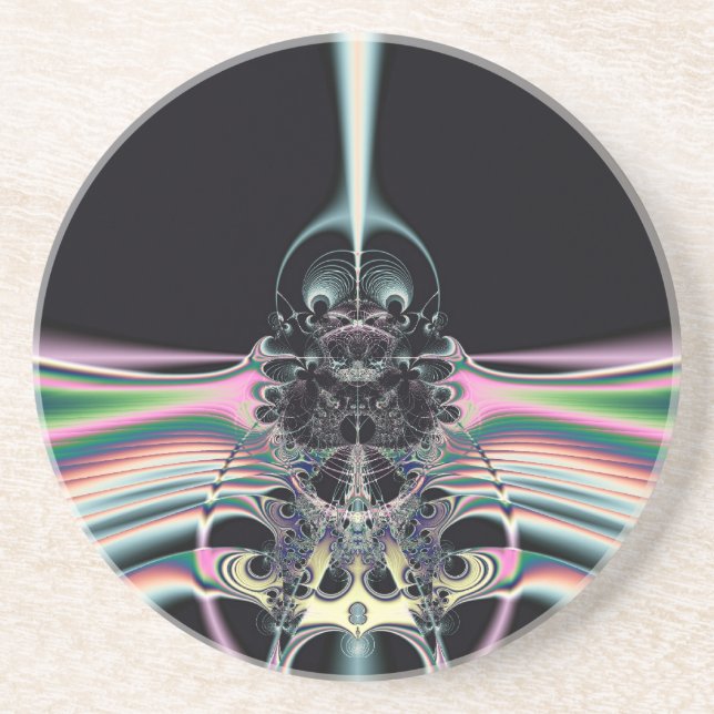 Dessous De Verre En Grès Oiseau funky (Devant)