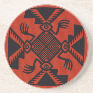 Dessous De Verre En Grès Oiseau inca péruvien