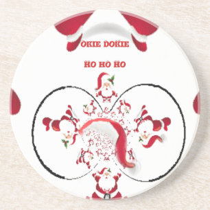 Dessous De Verre En Grès Oki Dokie Père Noël !