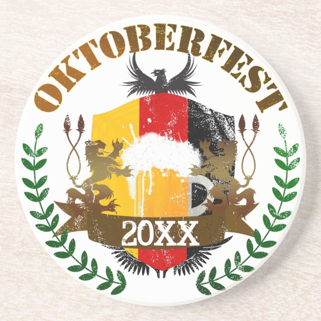 Dessous De Verre En Grès Oktoberfest (Devant)