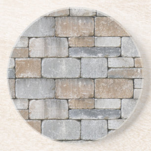 Dessous De Verre En Grès old brick wall coaster set