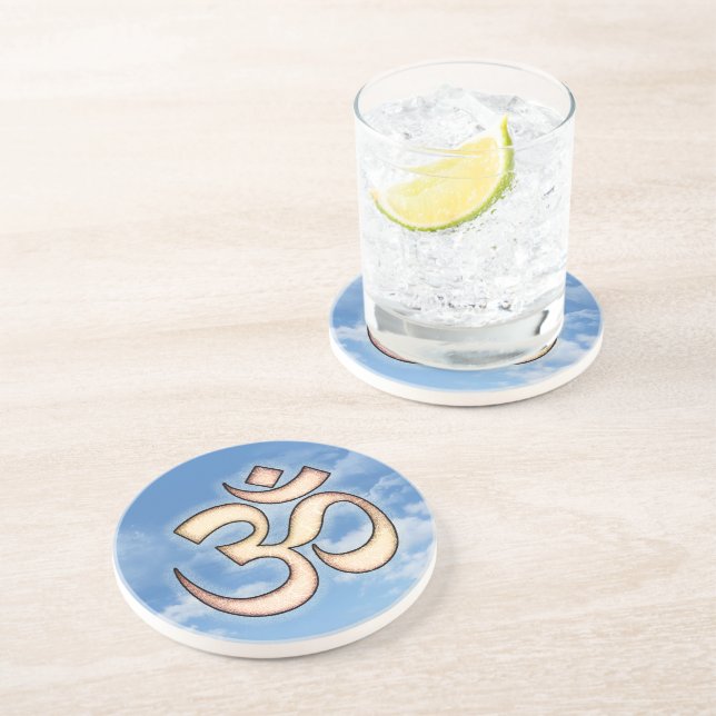 DESSOUS DE VERRE EN GRÈS OM (Côté)
