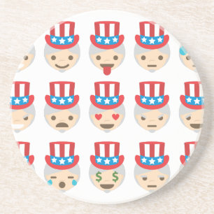 Dessous De Verre En Grès oncle sam emoji
