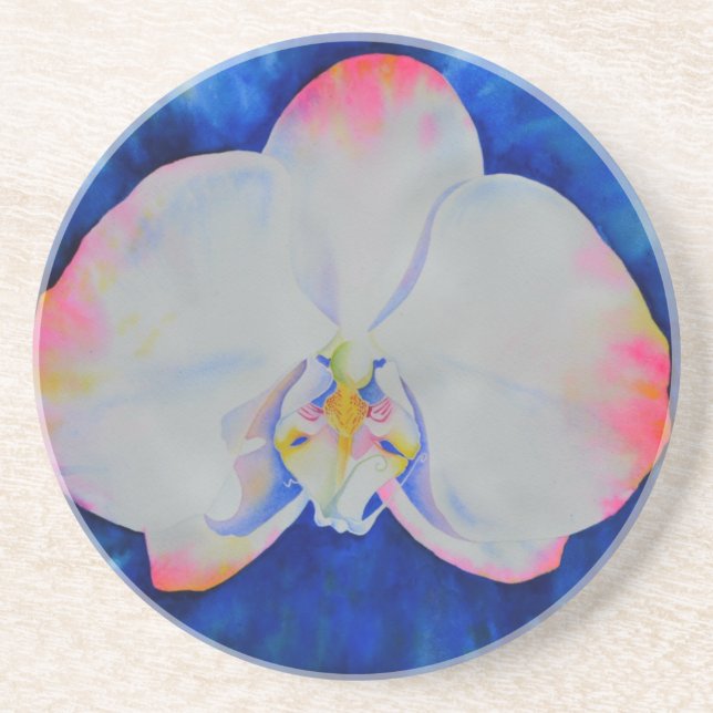 Dessous De Verre En Grès Orchid rose Blush (Devant)