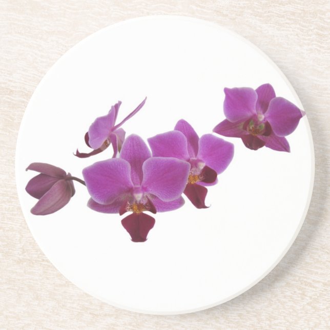 Dessous De Verre En Grès Orchidée (Devant)