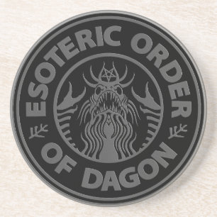 Dessous De Verre En Grès Ordre ésotérique du Dagon - Azhmodai 23 Round Pape