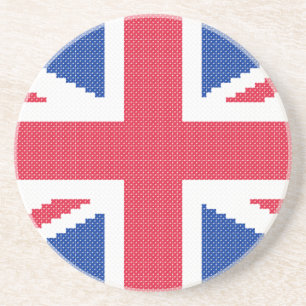 Dessous De Verre En Grès Original cross-stitch design Union Jack