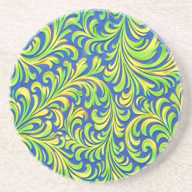 Dessous De Verre En Grès orné-décoratif (Devant)