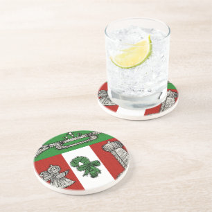 Dessous De Verre En Grès Ornements vintages