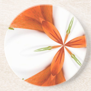 Dessous De Verre En Grès paillasson en grès kaléidoscope fraise