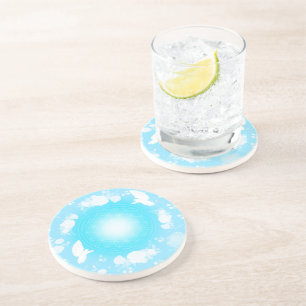 Dessous De Verre En Grès Paix – Fleur de Vie