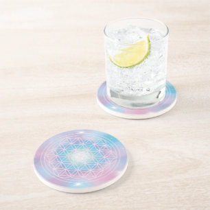 Dessous De Verre En Grès Paix Intérieure – Fleur de Vie