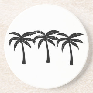 Dessous De Verre En Grès Palmiers tropicaux