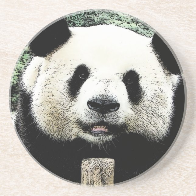 Dessous De Verre En Grès Panda (Devant)