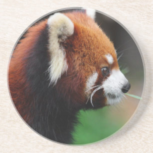 Dessous De Verre En Grès Panda rouge