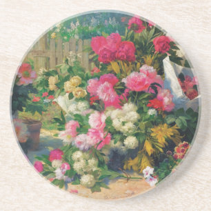 Dessous De Verre En Grès Paniers et pots de fleurs Alfred Petit Flower dans